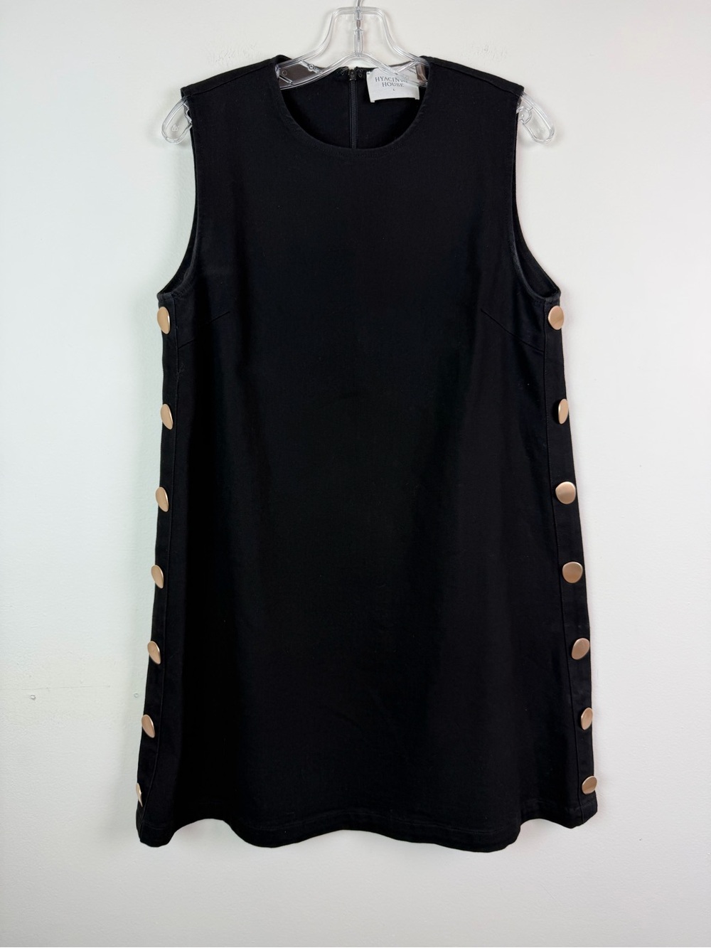 Tuckernuck Hyacinth House Black Twill Button Bitsy Dress - Picture 7 of 16